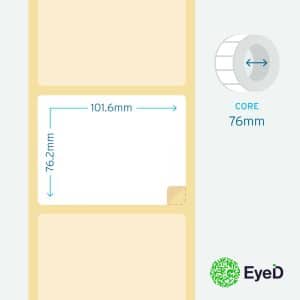 101.6x76.2mm Eye-D Premium White TT Labels