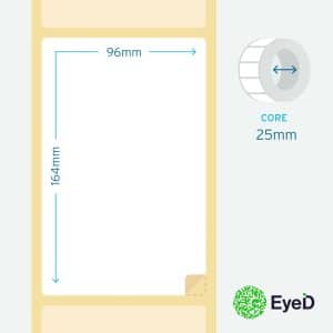 96x164mm Eye-D Eco White DT Labels