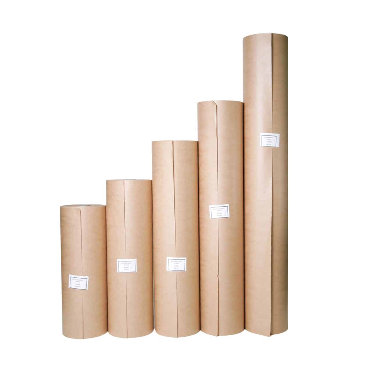 Pure Ribbed Kraft Paper Rolls