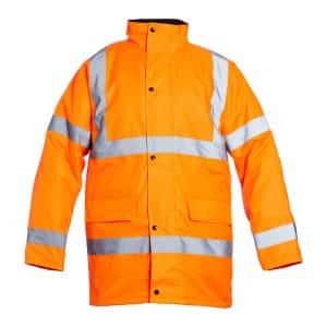 Orange Hi-Vis Quilt Lined Coat