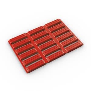 10000x600mm Floorline Red Anti-Fatigue Matting 6mm