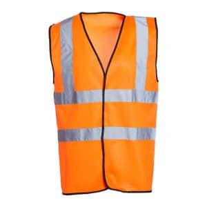 Orange Sleeveless Hi-Vis Vest