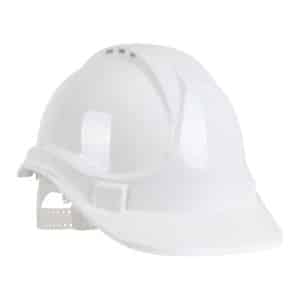 White 6 Point Safety Helmet