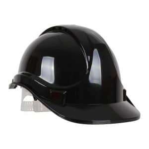 Black 6 Point Safety Helmet