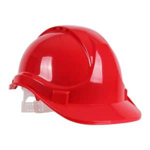 Red 6 Point Safety Helmet