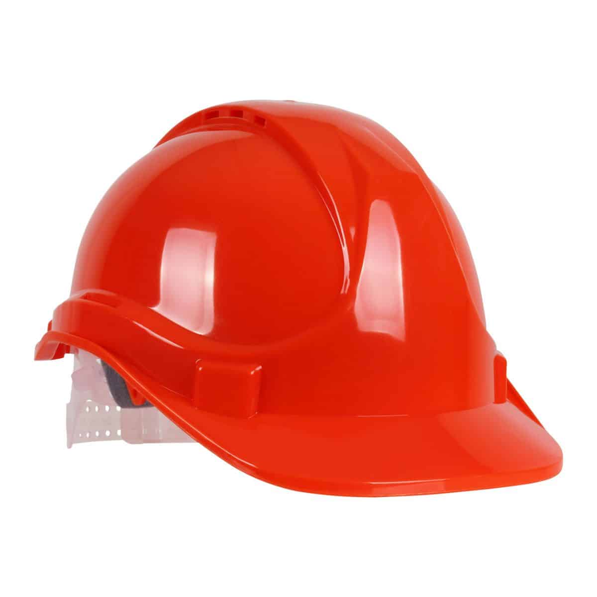 Orange 6 Point Safety Helmet