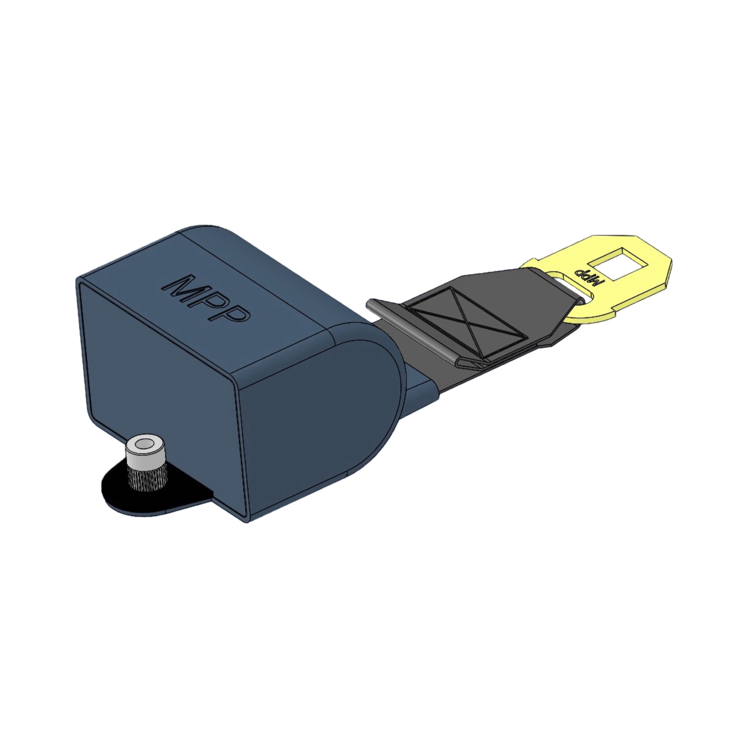 1x69" Seat Belt with Moulded Snout Slot 2 with 5/16-18 Threaded Insert