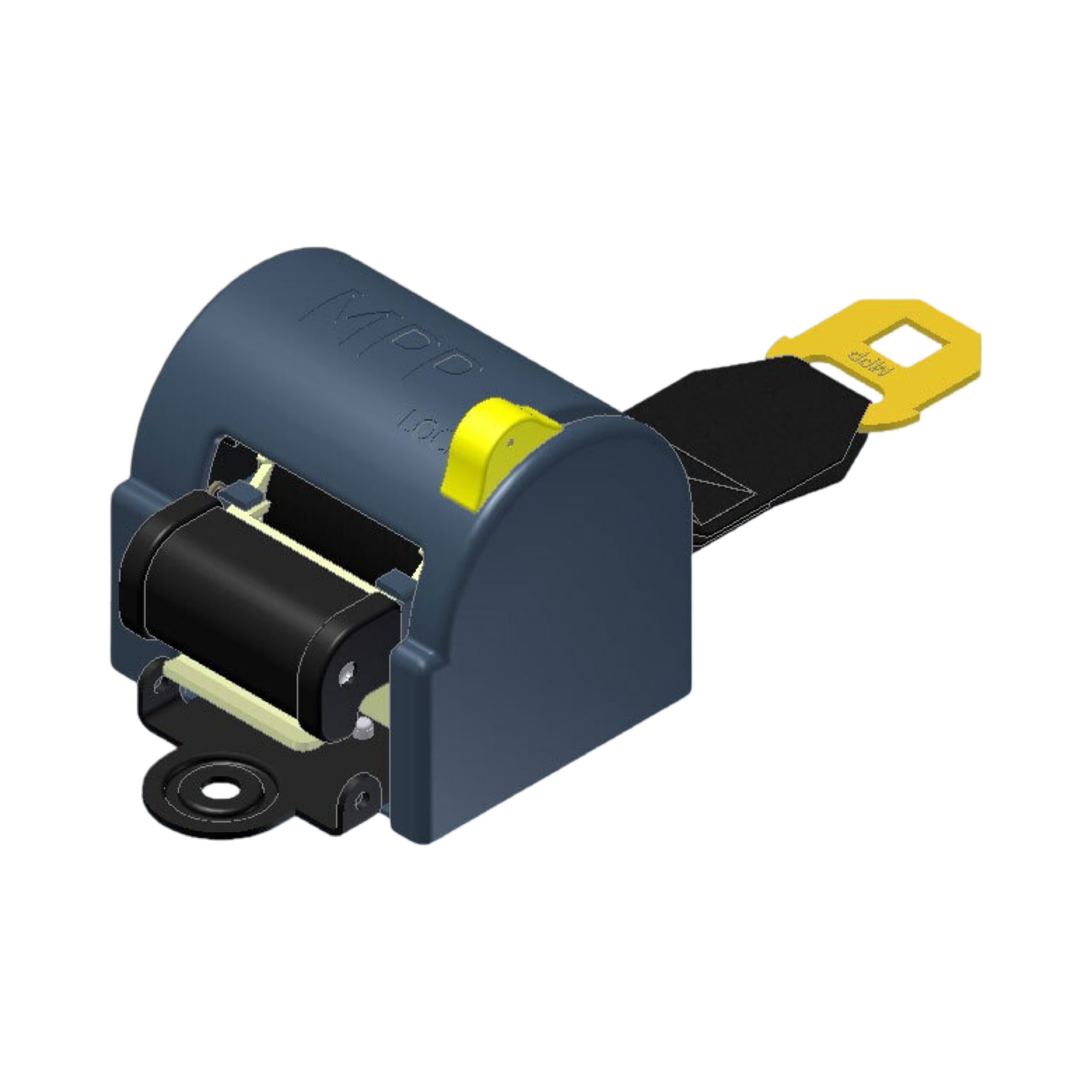 1x69" Seat Belt with Moulded Snout Slot 2 with 5/16-18 Threaded Insert